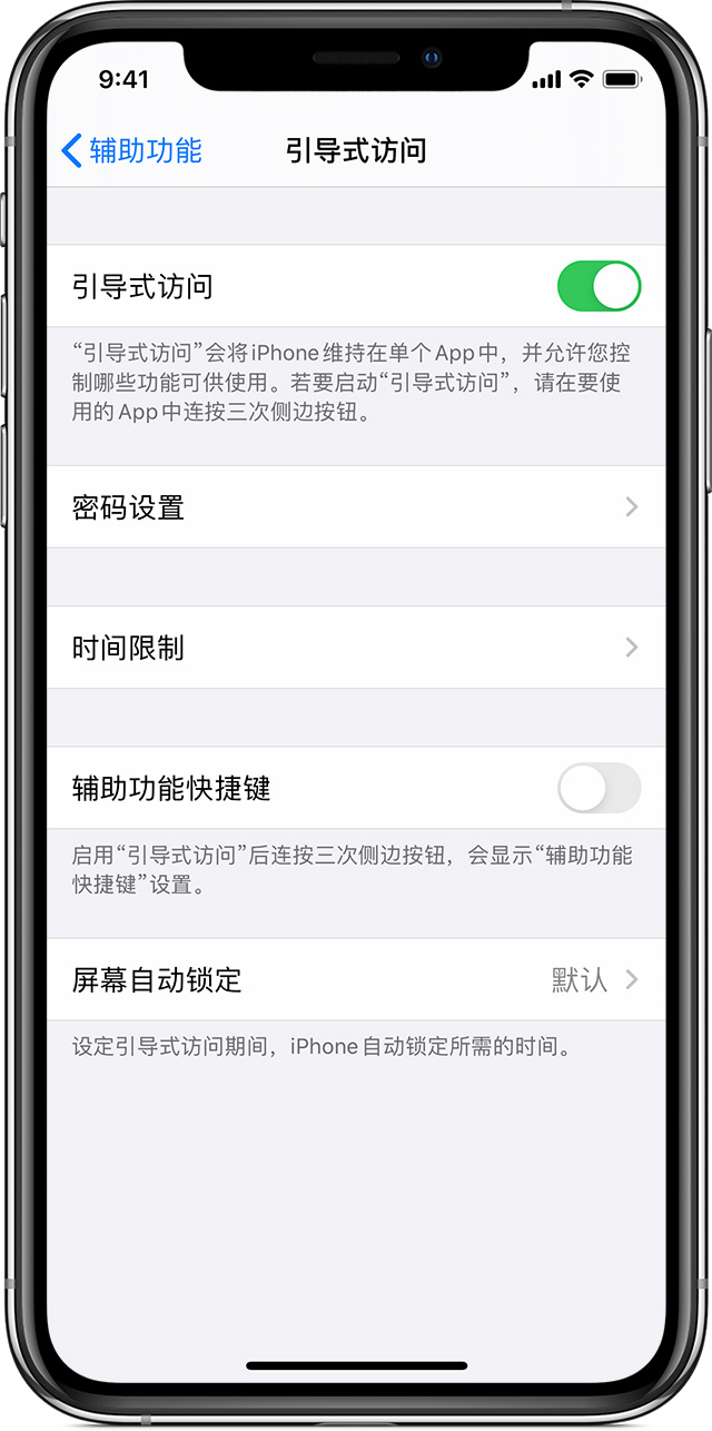 城关苹果手机维修分享如何在 iPhone 上退出引导式访问 