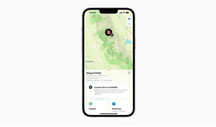 城关苹果14维修分享iPhone14系列中 FindMy功能通过卫星分享位置方法教程 