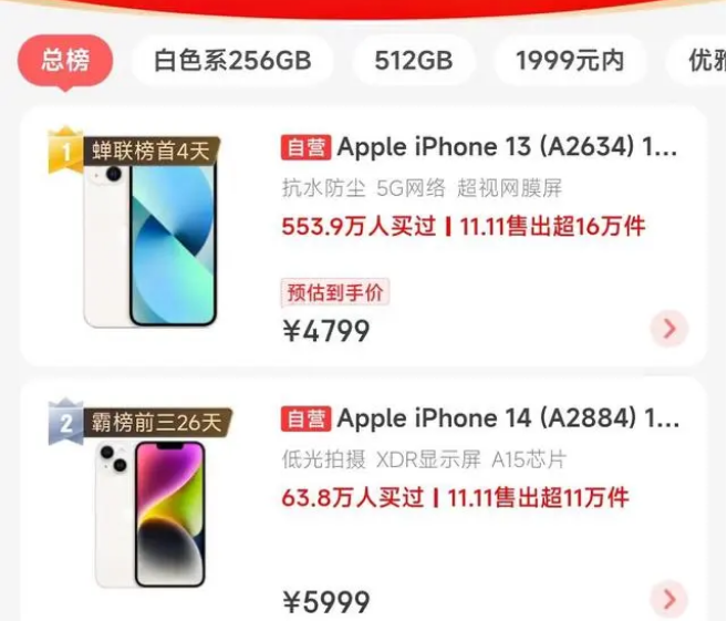 城关苹果14维修分享iPhone14配置不如同价位的安卓还能大卖 