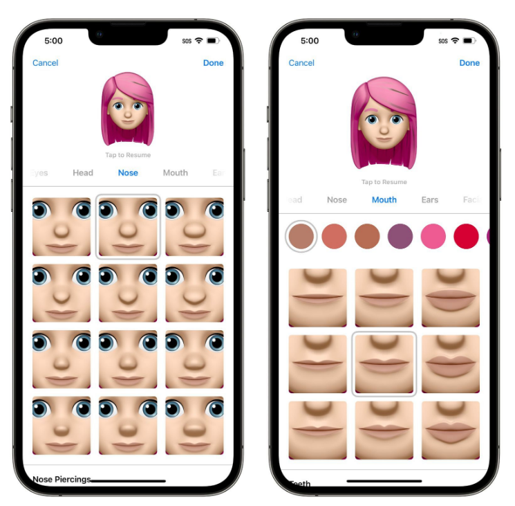 城关苹果手机维修分享​iOS 16中的拟我表情有了哪些变化和升级 